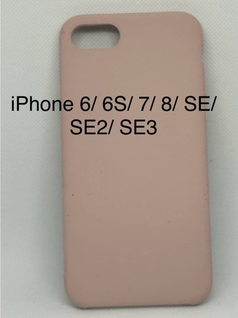 Soft Pink Silicone iPhone Case for iPhone 6/6S/7/8/SE/SE2/SE3